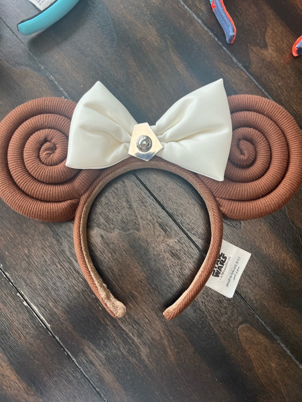 Star Wars Princess Leia Disney ears with Cream Bow